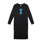 Sky Bear Games Logo - Womens Mika Organic Long Sleeved Dress