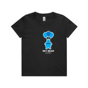 White and Blue Logo - Kids Youth T shirt