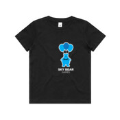 White and Blue Logo - Kids Youth T shirt