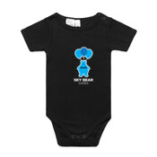 White and Blue Logo - Mini-Me One-Piece