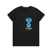 White and Blue Logo - Womens Maple Tee