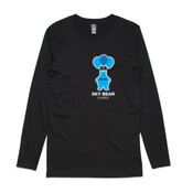 White and Blue Logo - Mens Ink Longsleeve Tee