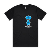 White and Blue Logo - Mens Classic Tee