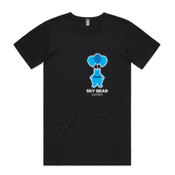 White and Blue Logo - Mens Shadow Tee