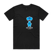 White and Blue Logo - Mens Staple T shirt