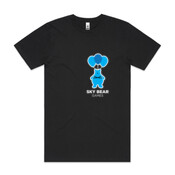 White and Blue Logo - Mens Block T shirt