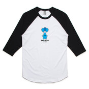 Black and Blue Logo - Unisex Raglan Tee